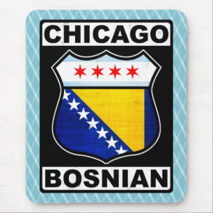 Alfombrilla De Ratón Bosnio-americano de Chicago