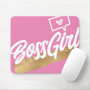 Alfombrilla De Ratón Bosque Chica Mousepad de oro rosa