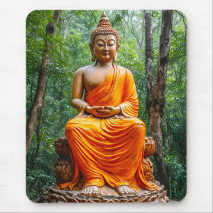 Alfombrilla De Ratón Bosque de Calma: El Santuario de Buda