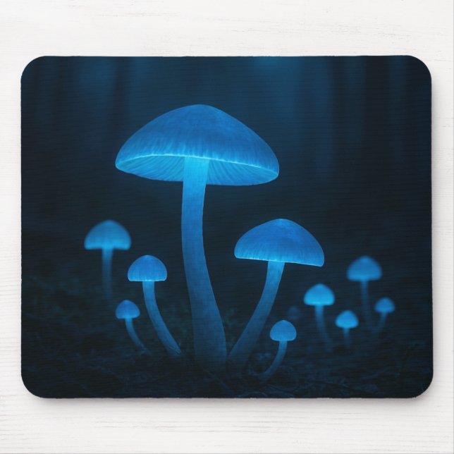 Alfombrilla De Ratón Bosque de hongos bioluminiscente (Frente)