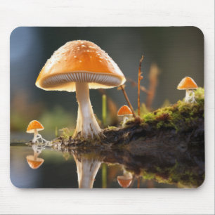 Alfombrilla De Ratón Bosque de hongos Naturaleza Serene Tranquilo