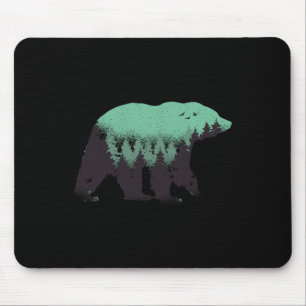 Alfombrilla De Ratón Bosque de Osos Naturaleza Oso Pardo Senderismo Caz