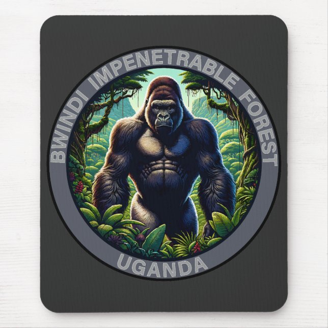 Alfombrilla De Ratón Bosque impenetrable de Bwindi Uganda (Frente)