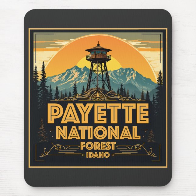Alfombrilla De Ratón Bosque nacional de Payette Idaho (Frente)