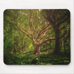 Alfombrilla De Ratón bosque verde