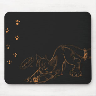 Alfombrilla De Ratón Bostezo salvaje Mousepad de Kaeko