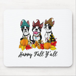 Alfombrilla De Ratón Boston Terrier Dog Lover Fall Te costará Halloween