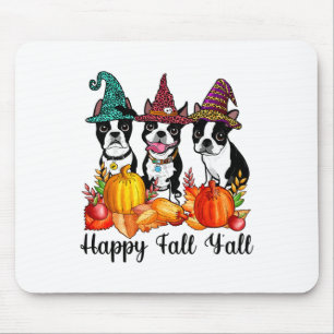 Alfombrilla De Ratón Boston Terrier Dog Lover Fall Te costará Halloween