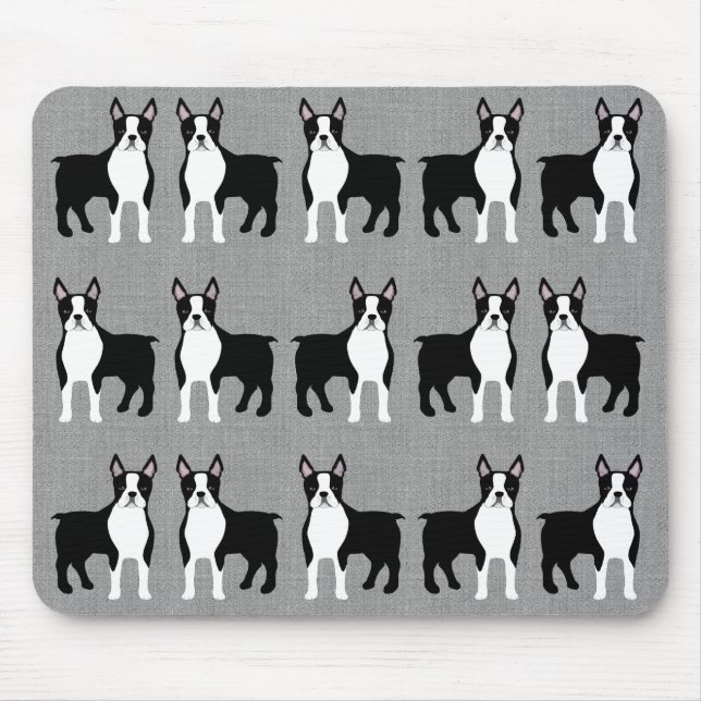 Alfombrilla De Ratón Boston Terrier Mousepad (Frente)