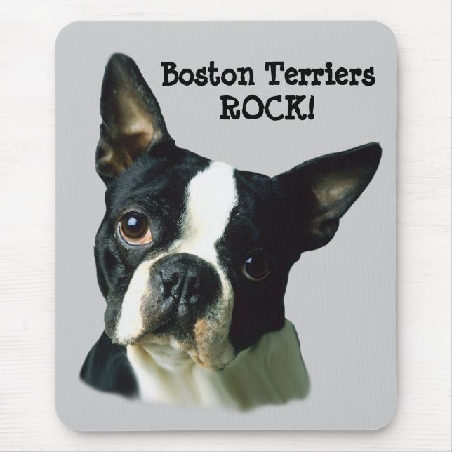 Alfombrilla De Ratón Boston Terrier Mousepad (Frente)
