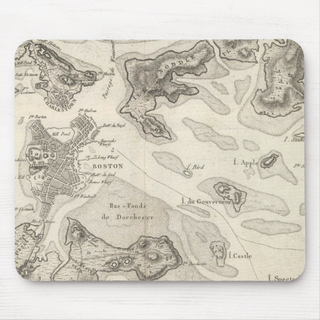 Alfombrilla De Ratón Boston y alrededores (Frente)