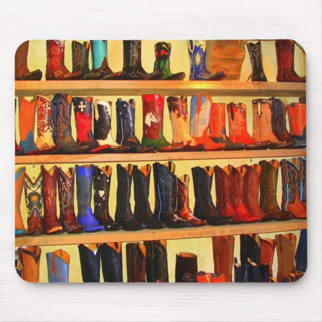 Alfombrilla De Ratón Botas de vaquero Mousepad (Frente)
