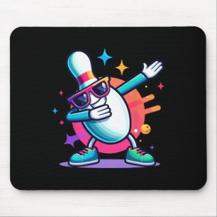 Alfombrilla De Ratón Bote Pin Dabbing Sungles Bowler Jugador Niños