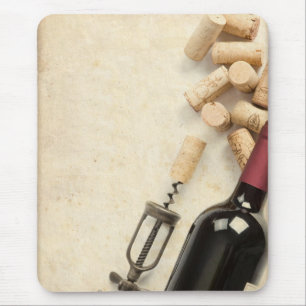 Alfombrilla De Ratón Botella de vino