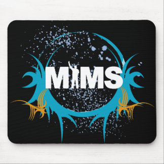 Alfombrilla De Ratón Botón de MIMS - logotipo de MIMS enmarcado -