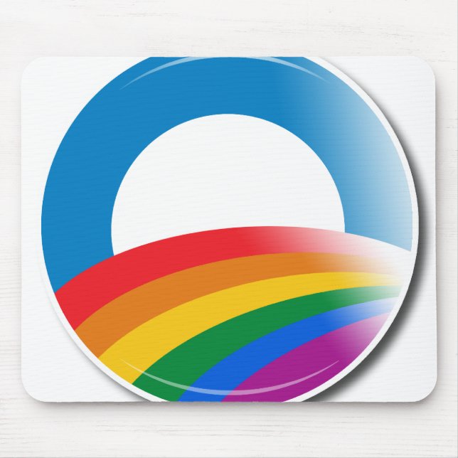 Alfombrilla De Ratón Botón del orgullo de Obama (Frente)
