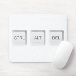 Alfombrilla De Ratón Botón del teclado de computadora CTRL ALT DEL de S