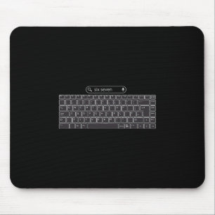 Alfombrilla De Ratón Botones de teclado divertidos del meme 67