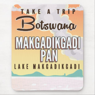 Alfombrilla De Ratón Botsuana - poster de viaje de Makgadikgadi Pan