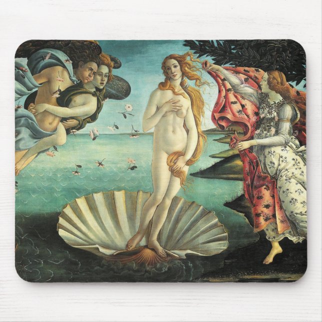 Alfombrilla De Ratón Botticelli - Nacimiento de Venus (Frente)