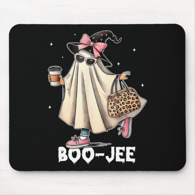 Alfombrilla De Ratón Boujee Boo Jee Spooky Ghost Halloween (Frente)