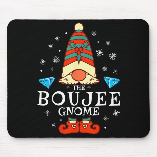 Alfombrilla De Ratón Boujee Gnome Xmas Family Matching Group Christmas  (Frente)