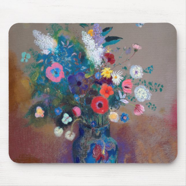 Alfombrilla De Ratón Bouquet de flores, Redon (Frente)