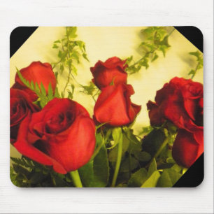 Alfombrilla De Ratón Bouquet de la almohadilla del ratón de las rosas r