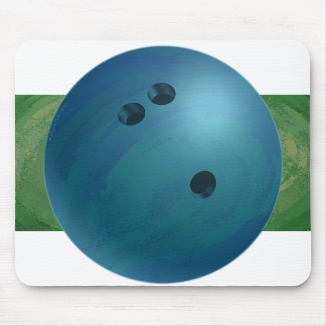 Alfombrilla De Ratón Bowling Ball Blue (Frente)
