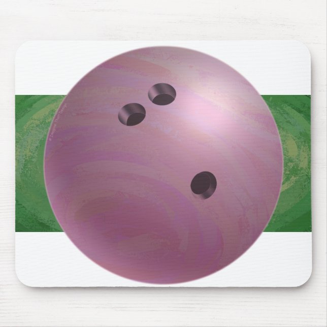Alfombrilla De Ratón Bowling Ball Pink (Frente)
