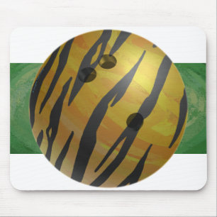 Alfombrilla De Ratón Bowling Ball Tiger Yellow