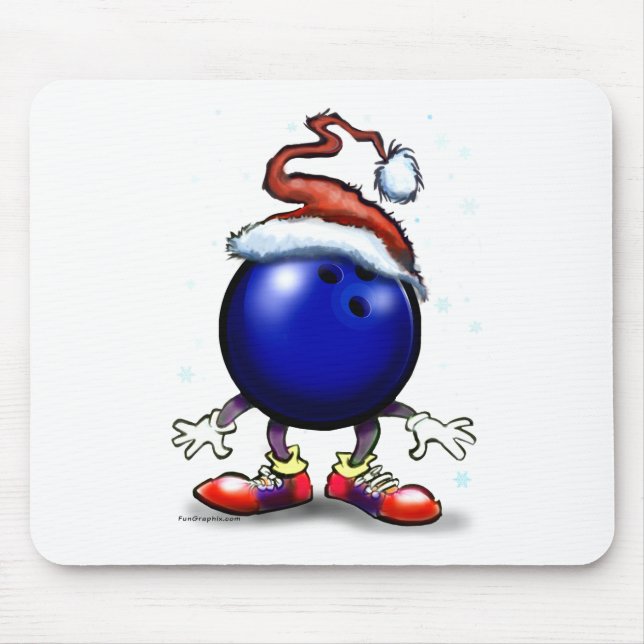 Alfombrilla De Ratón Bowling Christmas (Frente)