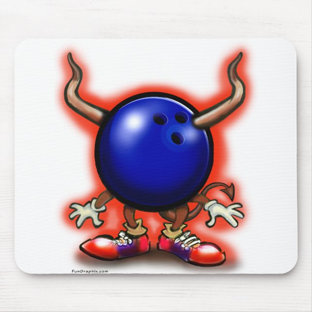 Alfombrilla De Ratón Bowling Demon (Frente)
