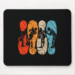 Alfombrilla De Ratón Bowling Pins Silhouette Hombres Mujeres Niños Bowl