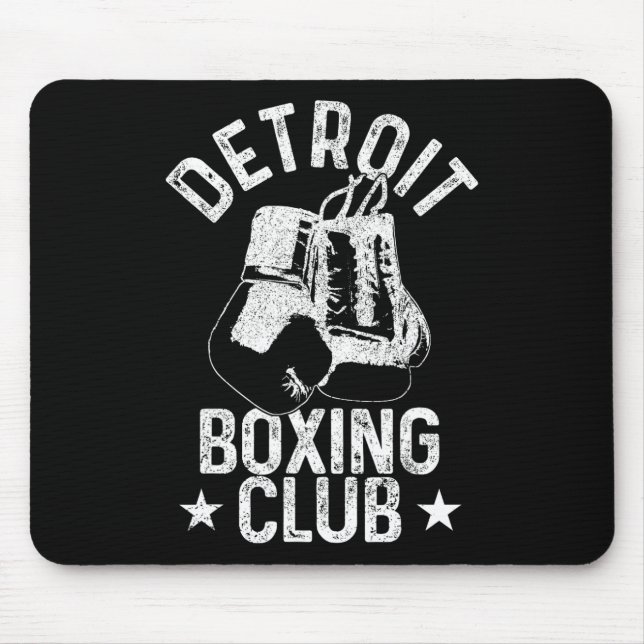Alfombrilla De Ratón Boxeador de Artes Marciales de Michigan (Frente)