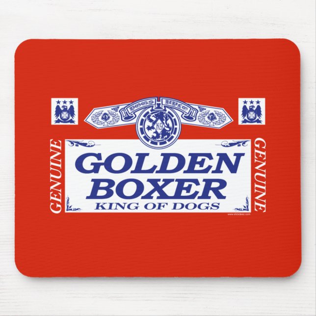 Alfombrilla De Ratón Boxeador de oro (Frente)