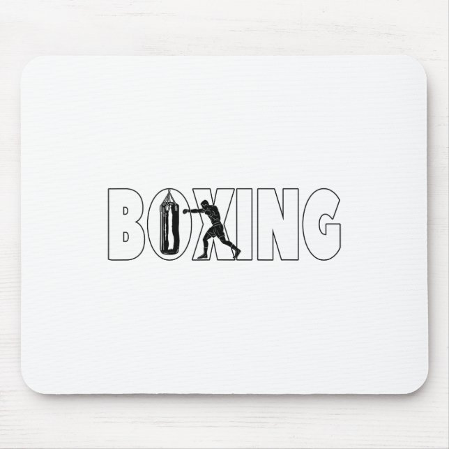Alfombrilla De Ratón Boxeador De Sacos De Arena De Boxeo Para Hombres (Frente)