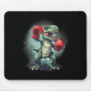 Alfombrilla De Ratón Boxeador Dinosaurio Boxeo Dino Kickboxing T-rex Bo