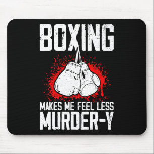 Alfombrilla De Ratón Boxeador divertido de kickboxing Savate Mma Artes 