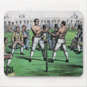 Alfombrilla De Ratón Boxeo Antiguo, Gran Pelea por el Campeonato