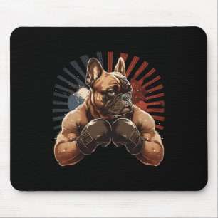 Alfombrilla De Ratón Boxeo de Arte Marcial de Kickboxing de Bulldog Fra