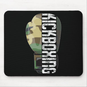 Alfombrilla De Ratón Boxeo de Fitness Muay Thai de Kickboxing Camuflaje