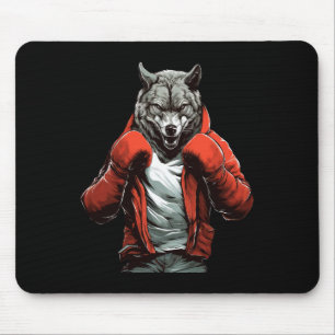 Alfombrilla De Ratón Boxeo Lobo Boxeo Artes Marciales Mixtas Kickboxing