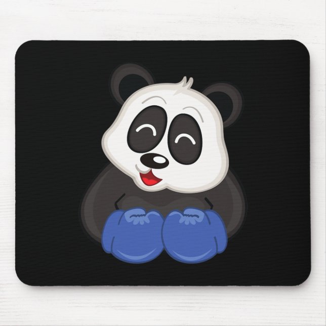 Alfombrilla De Ratón Boxeo - Panda Bear (Frente)