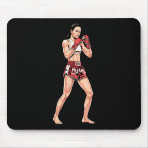 Alfombrilla De Ratón Boxeo tailandés estilo Kickboxing boxeo a luchador