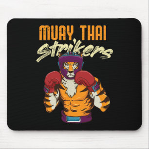 Alfombrilla De Ratón Boxeo Tailandés Tigre Muay Thai Tailandia Kickboxi