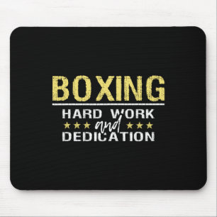 Alfombrilla De Ratón Boxeo Trabajo Duro Y Dedicación - Gimnasio De Kick