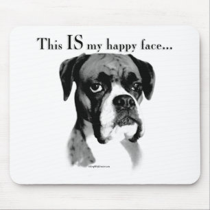 Alfombrilla De Ratón Boxer Happy Face