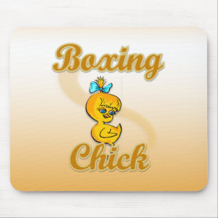 Alfombrilla De Ratón Boxing Chick