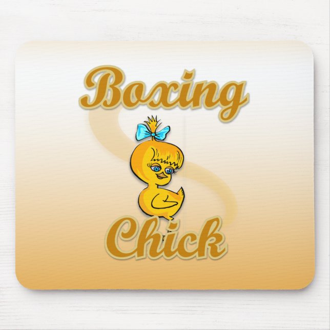 Alfombrilla De Ratón Boxing Chick (Frente)